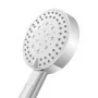 ugelli Doccino tondo 25,5cm cromato multigetto a getti concentrici in ABS anticalcare Hidra