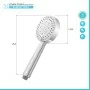 scheda Doccino tondo 25,5cm cromato multigetto a getti concentrici in ABS anticalcare Hidra