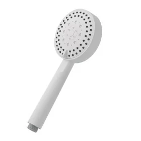 Doccino tondo 25,5cm bianco opaco multigetto a getti concentrici in ABS anticalcare Hidra