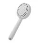 Doccino tondo 25,5cm bianco opaco multigetto a getti concentrici in ABS anticalcare Hidra