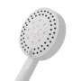 ugelli Doccino tondo 25,5cm bianco opaco multigetto a getti concentrici in ABS anticalcare Hidra
