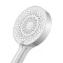 Doccetta tonda moderna 26cm cromo a tre getti in ABS anticalcare Hidra