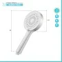 Doccetta tonda moderna 26cm cromo a tre getti in ABS anticalcare Hidra