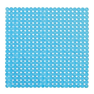 Tappeto antiscivolo mosaico per doccia azzurro 54x54 in pvc