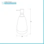 Dispenser Sapone in Ceramica Effetto Cromato da Appoggio Krom