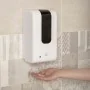 Dispenser per sapone liquido automatico da 1,2 L bianco in plastica alimentato a batterie o con cavo