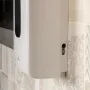 Dispenser per sapone liquido automatico da 1,2 L bianco in plastica alimentato a batterie o con cavo