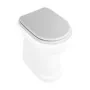 Copriwater per wc anziani in MDF bianco con cerniere regolabili