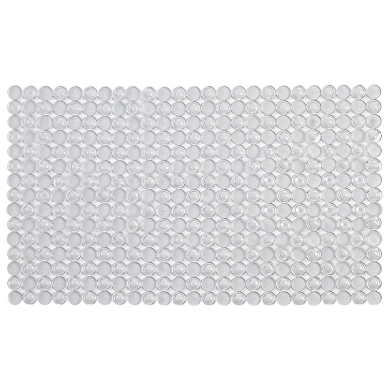 7 Pollici-Bianco ANSIO Tappetino da Bagno Antiscivolo in Gomma Anti Stampo Doccia 40 x 70 cm/15 8 x 27 