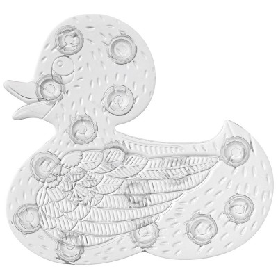 5 Formine Antiscivolo per Doccia e Vasca Duck in PVC colore Bianco
