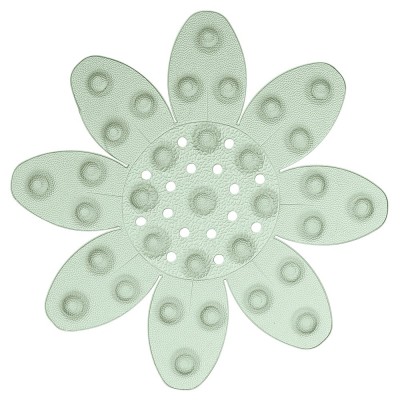 Formine a Forma di Fiore Antiscivolo per Doccia e Vasca in PVC Verde