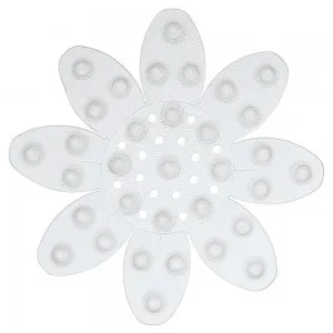 5 Formine a Forma di Fiore Bianco Doccia e Vasca antiscivolo in PVC