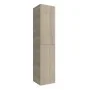 Colonna bagno sospesa 160cm in cappuccino cannettato a 2 ante Nara