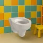 Vaso WC per bambini H29cm sospeso in ceramica bianca