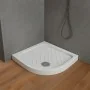 Piatto doccia 90x90 angolare antiscivolo in ceramica dolomite bianco Gemma