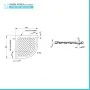 Piatto doccia 90x90 angolare antiscivolo in ceramica dolomite bianco Gemma scheda