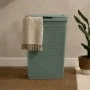 Cesta portabiancheria  65 lt verde salvia in plastica riciclata