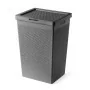 Cesta portabiancheria  65 lt grigia in plastica riciclata