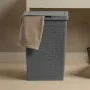Cesta portabiancheria  65 lt grigia in plastica riciclata