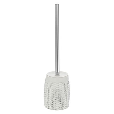 portascopino bianco in resina moderno rattan