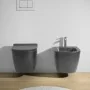 Wc filomuro tornado in ceramica grigio opaco Tokyo