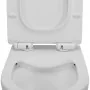 Wc sospeso rimless in ceramica bianco opaco con sedile Tokyo