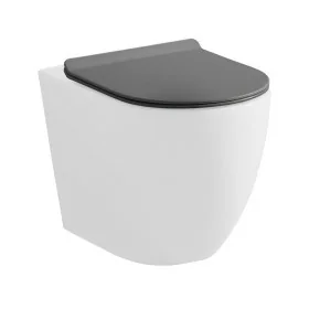 Copriwc a sgancio rapido originale in termoindurente ultraslim soft-close grigio opaco Tokyo
