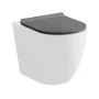 Copriwc a sgancio rapido originale in termoindurente ultraslim soft-close grigio opaco Tokyo