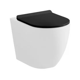 Copriwc a sgancio rapido originale in termoindurente ultraslim soft-close nero opaco Tokyo