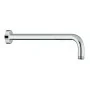 Set doccia tondo cromo 2 vie braccio 40 cm soffione 25 cm e kit doccino inclusi linea Erika