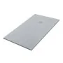 Piatto doccia su misura 80x80 Karen in resina effetto pietra grigio