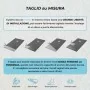 Piatto doccia ardesia 80x140 resina effetto pietra antracite Karen