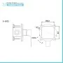 Scheda tecnica - Set doccia nero opaco con braccio 35cm, soffione 25cm e miscelatore linea Flat