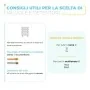 Scheda tecnica 2 - Termoarredo bagno bianco L 60x112 interasse 55 cm Opera