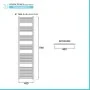 Scheda tecnica Termoarredo verticale bianco L 45x176 interasse 40 cm Opera