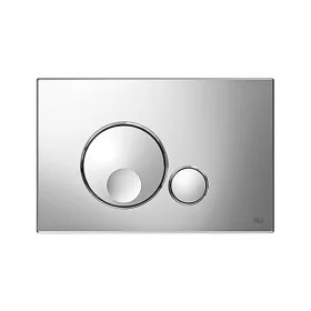 Placca di comando Oli Globe cromo lucido 23 cm in ABS con doppio scarico