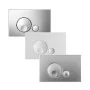 Placca di comando Oli Globe cromo lucido 23 cm in ABS con doppio scarico