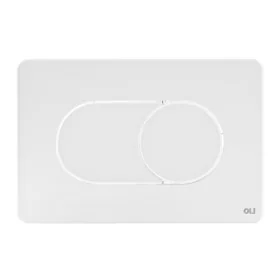 Placca di comando Oli Salina Dual bianca 21,5 cm in ABS con doppio scarico