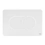 Placca di comando Oli Salina Dual bianca 21,5 cm in ABS con doppio scarico