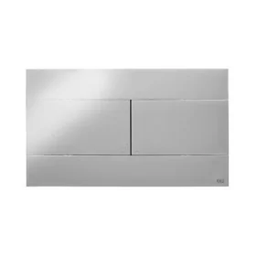 Placca di comando Oli Slim Dual cromo lucido 25,5 cm in ABS con doppio scarico