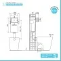 Scheda tecnica Cassetta wc incasso Oli 74 Plus da 27cm con sistema a doppio scarico 6/3 litri