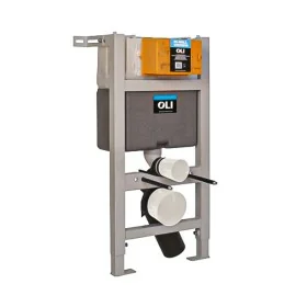 Cassetta ad incasso sospeso Oil 82 cm ad azionamento pneumatico con doppio scarico