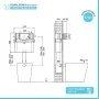 Scheda tecnica - Cassetta wc incasso sottofinestra Oli Expert Plus con sistema a doppio scarico 6/3 litri