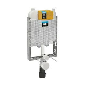 Cassetta ad incasso sospeso Oil 78 cm ad azionamento meccanico con doppio scarico