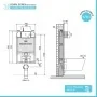 Scheda tecnica Cassetta ad incasso sospeso Oil 78 cm ad azionamento meccanico con doppio scarico