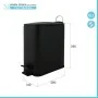 Scheda tecnica Pattumiera bagno 5 L in acciaio nero opaco con apertura a pedale Rexa