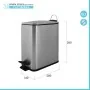Scheda tecnica Pattumiera bagno 5 L in acciaio inox spazzolato con apertura a pedale Rexa