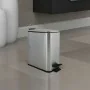 Pattumiera bagno 5 L in acciaio inox spazzolato con apertura a pedale Rexa