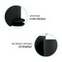 Pattumiera bagno 3 L in polipropilene nero con apertura a pedale Orbix