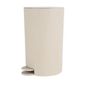 Pattumiera bagno 3 L in polipropilene beige con apertura a pedale Orbix